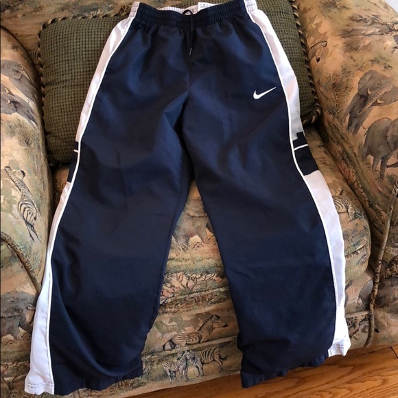 Nike Other - Nike Lined Zippered Blue and Gray joggers YL